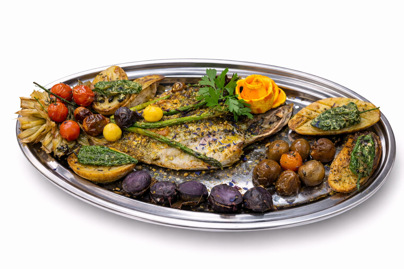 Salt-Crusted Sea Bass